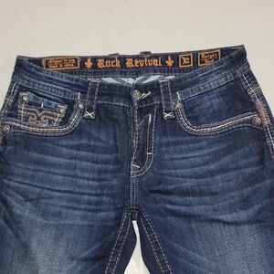 Rock Revival Dark Blue Relaxed Jeans